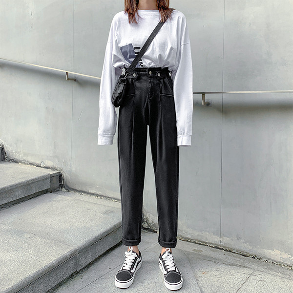 Ležerne ženske traperice ravnog kroja s visokim strukom i veličinama do 5XL