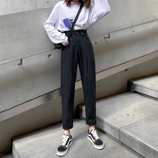 Ležerne ženske traperice ravnog kroja s visokim strukom i veličinama do 5XL