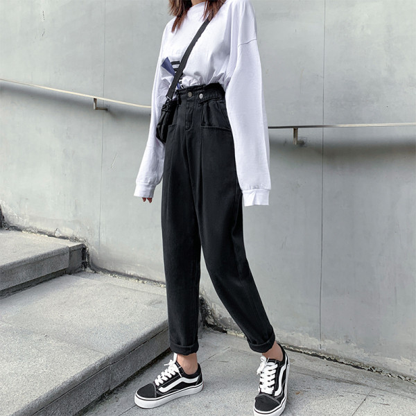 Ležerne ženske traperice ravnog kroja s visokim strukom i veličinama do 5XL