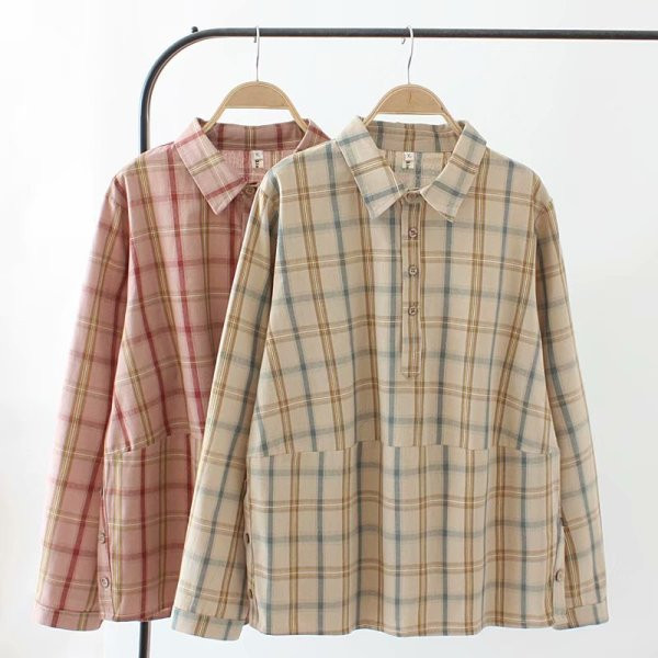 Cămașă casual de damă, model larg, cu guler clasic și mâneci lungi