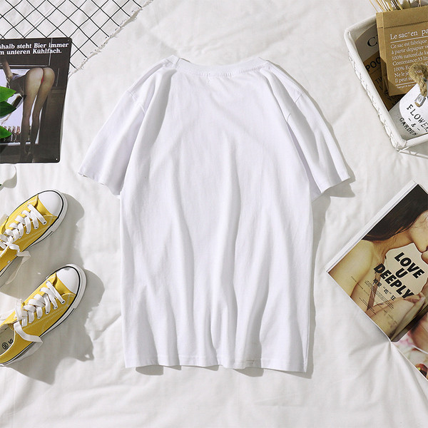 Sieviešu kokvilnas T-krekls ar apdruku un izmēriem līdz 5XL