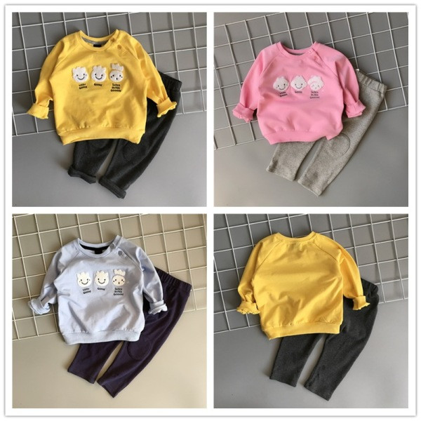 Bērnu komplekts meitenēm no blūzes + legingi