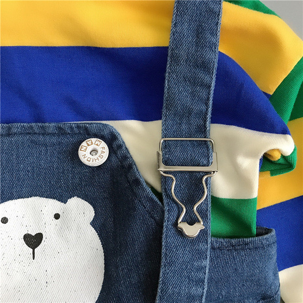 Naujo modelio vaikiškas komplektas berniuko palaidinei ir kombinezonui