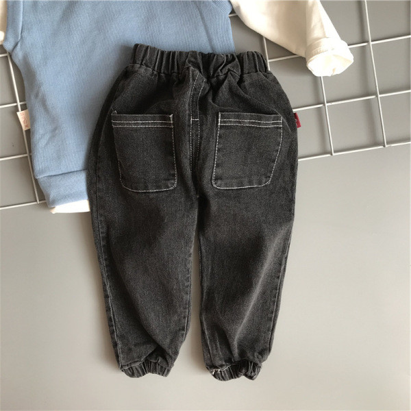 Set zilnic pentru copii din trei părți bluză, vestă și pantaloni pentru băieți