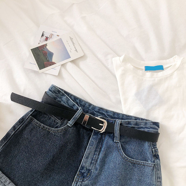 Dvobojne traper hlače visokog struka