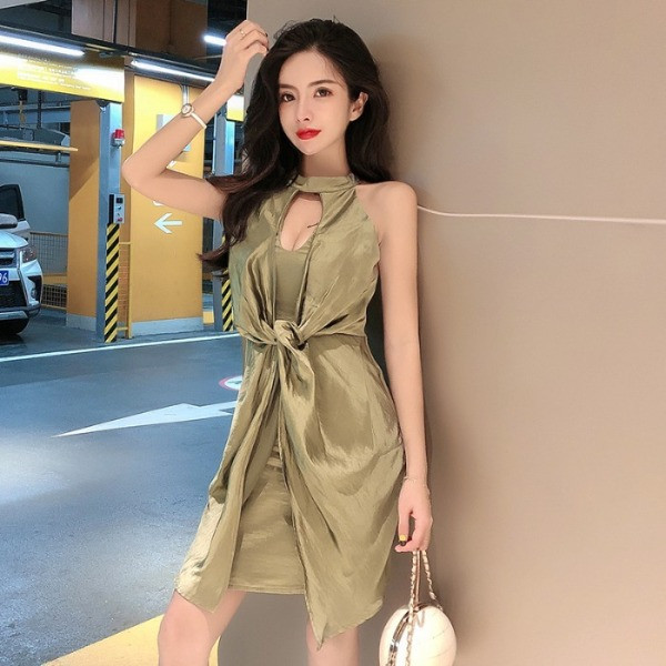 Modern női ujjatlan ruha