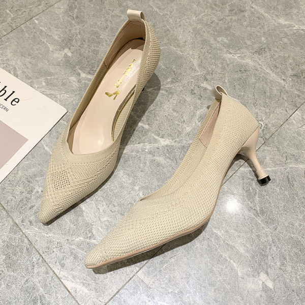 Pantofi de dama eleganti cu toc inalt de 7 cm subtire - model ascutit