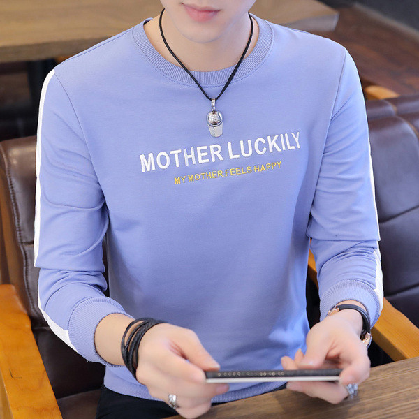 Modern férfi blúz hosszú ujjal és hímzéssel