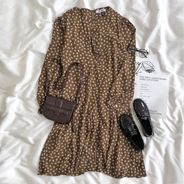 Rochie de dama din sifon de primavara cu decolteu oval