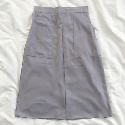 Ikdienas sieviešu svārki ar augstu vidukli un kabatām