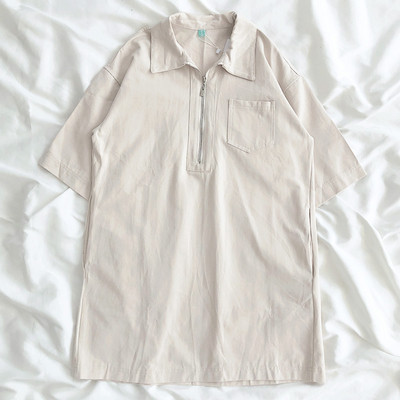 Bluza retro dama cu fermoar si buzunar