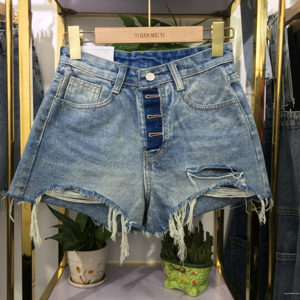 Moderne ženske traperice sa poderanim motivima i visokim strukom