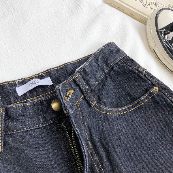 Retro női magas derekú farmernadrág