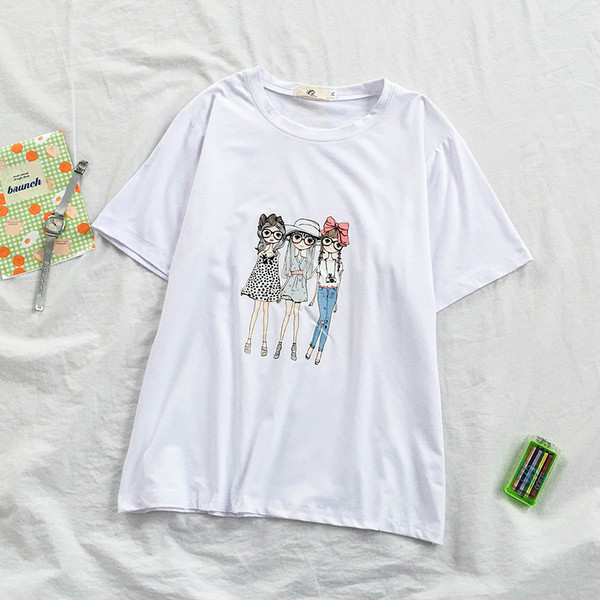 Tricou casual dama cu aplicatie si maneci scurte