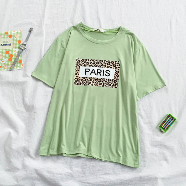 Tricou de dama modern cu model leopard