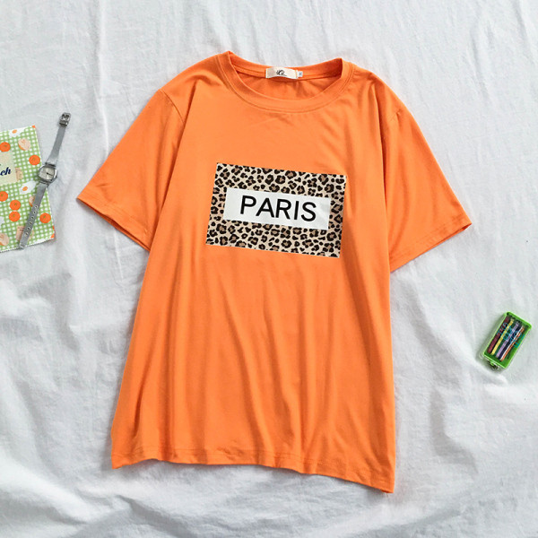 Tricou de dama modern cu model leopard