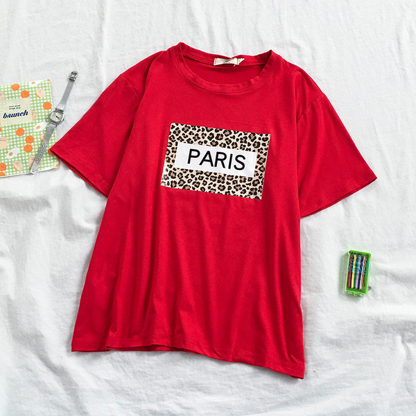 Tricou de dama modern cu model leopard