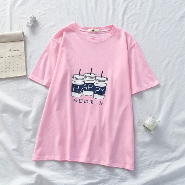 Sieviešu t-krekls ar ovālu kakla izgriezumu un aplikāciju