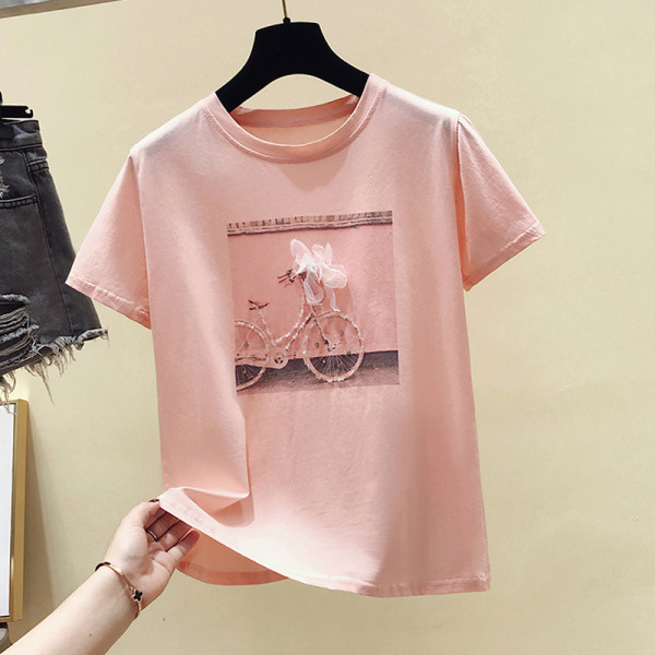 Alkalmi női póló nyomtatással és 4XL-es méretig