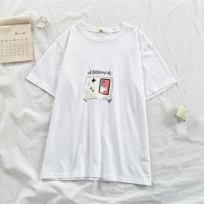 Tricou casual dama cu maneca scurta si decolteu oval