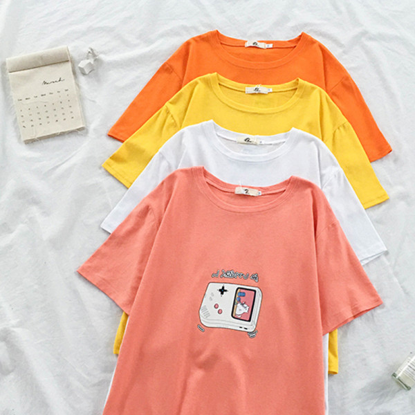 Tricou casual dama cu maneca scurta si decolteu oval