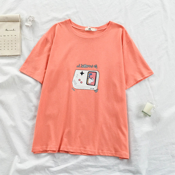 Tricou casual dama cu maneca scurta si decolteu oval