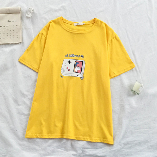 Tricou casual dama cu maneca scurta si decolteu oval