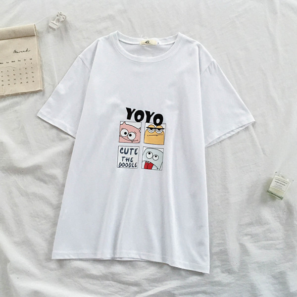 Új modell női póló kerek nyakkivágással és rátéttel