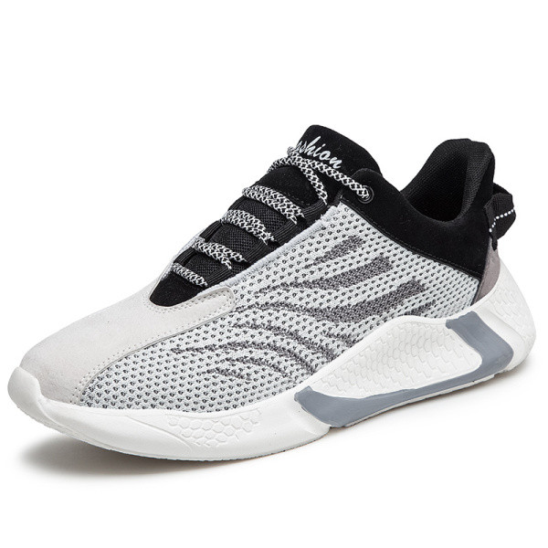 Férfi alkalmi tornacipő fűzővel és lapos talppal