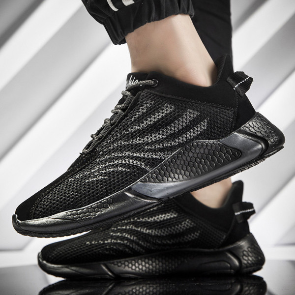 Férfi alkalmi tornacipő fűzővel és lapos talppal