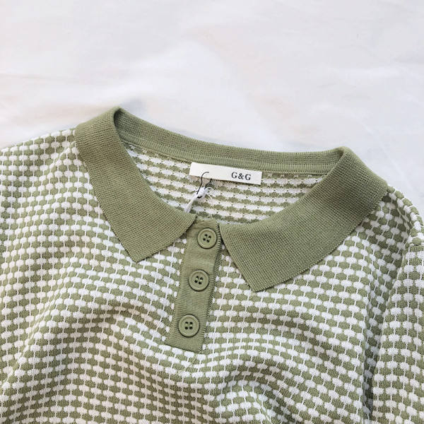 Zöld retro női ruha ovális nyakkivágással