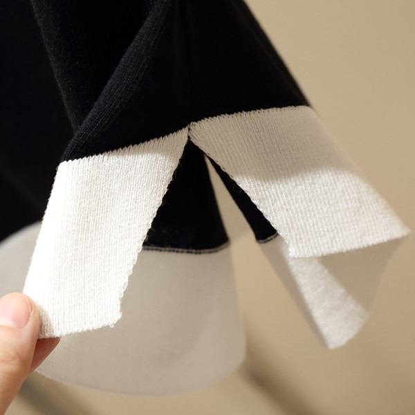 Moteriška palaidinė iš plono mezgimo su 3/4 rankovėmis ir dydžiai iki 4XL