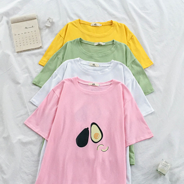 Moteriški laisvalaikio marškinėliai trumpomis rankovėmis ir aplikacijomis