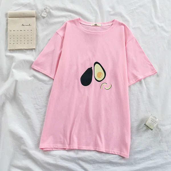 Moteriški laisvalaikio marškinėliai trumpomis rankovėmis ir aplikacijomis