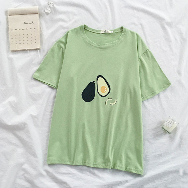 Moteriški laisvalaikio marškinėliai trumpomis rankovėmis ir aplikacijomis