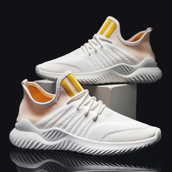 Vyriški laisvalaikio sportbačiai lygiu tekstiliniu padu