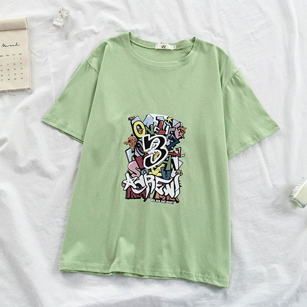 Moteriški platūs marškinėliai apvalia iškirpte ir trumpomis rankovėmis