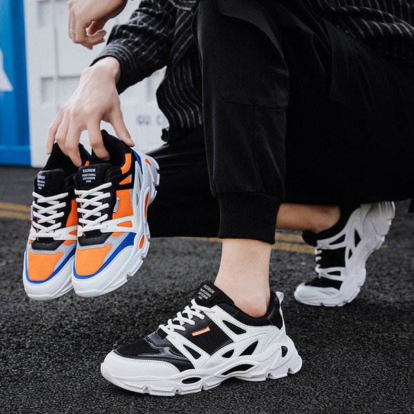 Muške ležerne tenisice s potplatom od grube umjetne kože