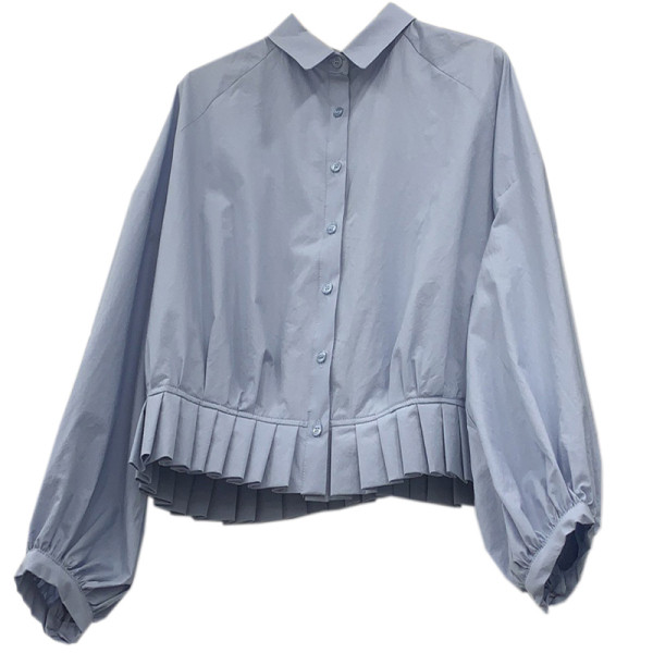 Pavasarim piemērots jauna modeļa sieviešu krekls ar klasisku apkakli un garām piedurknēm