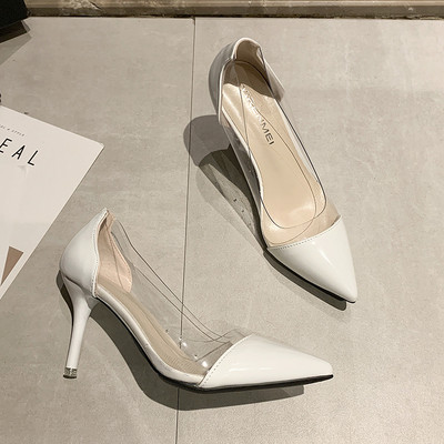 Modernūs moteriški odiniai batai plonais kulnais