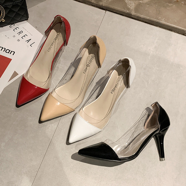 Modernūs moteriški odiniai batai plonais kulnais