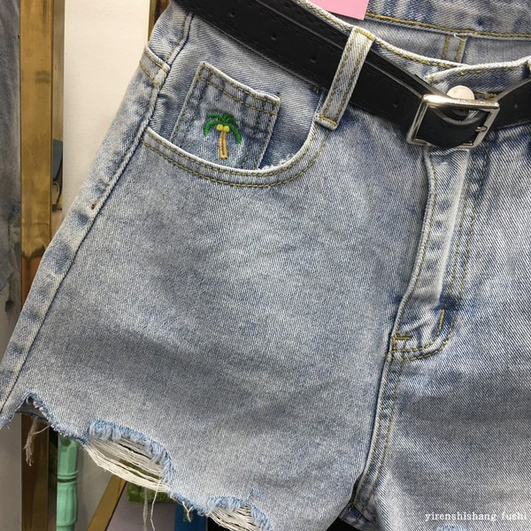 Mėlynos spalvos moteriški džinsai aukštu juosmeniu