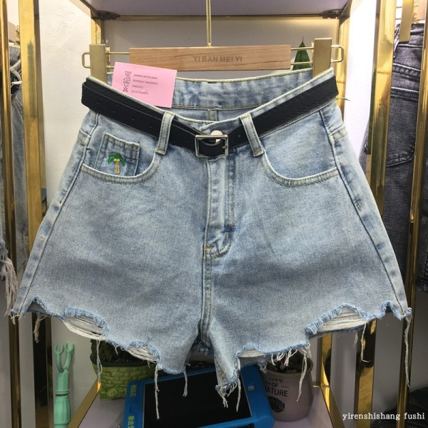 Mėlynos spalvos moteriški džinsai aukštu juosmeniu