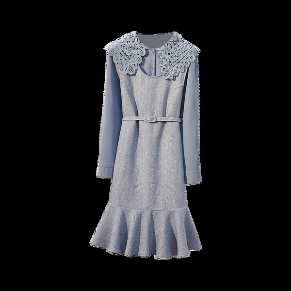 Stilingas moteriškas komplektas su marškiniais ir suknele iki 5XL