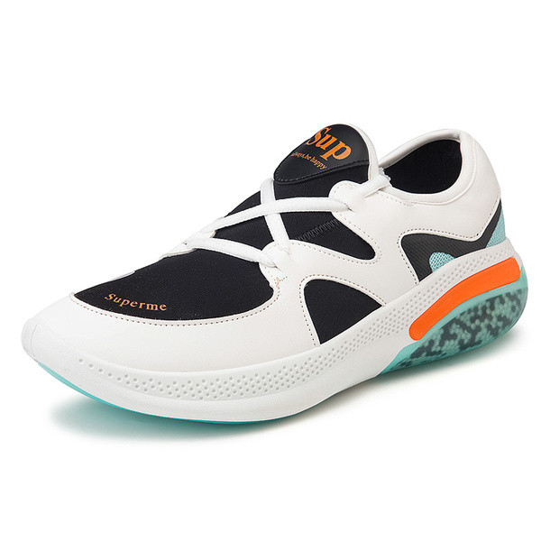 Vyriški sportbačiai plokščiu padu iš eko odos