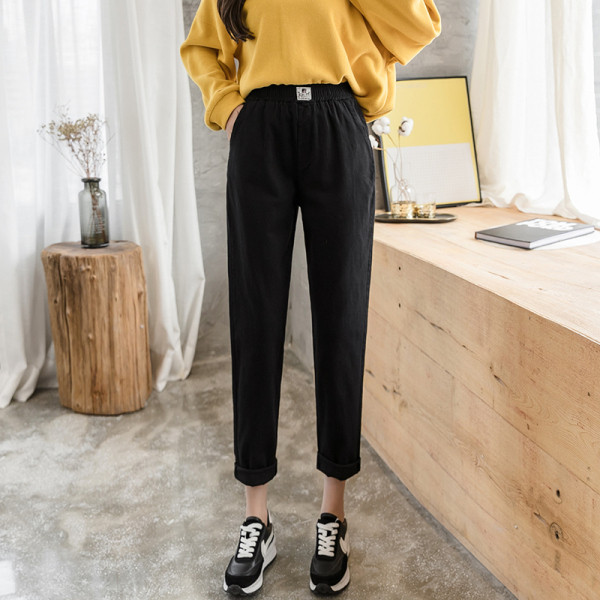 Női nadrág zsebekkel és magas derékkal - új modell