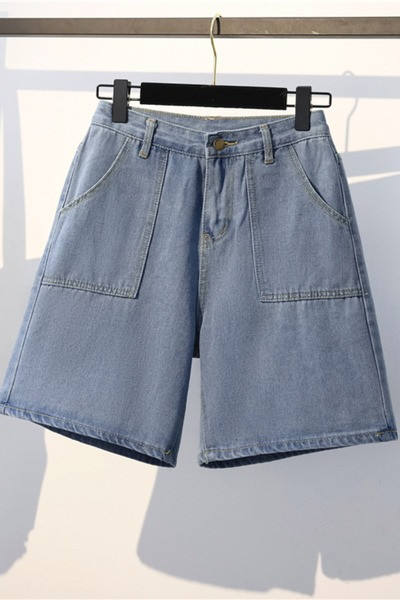 Alkalmi rövidnadrág széles modell magas derékkal és 4XL-es méretig