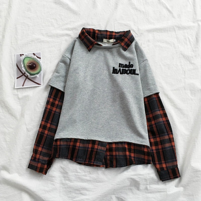 Šiuolaikinė moteriška palaidinė su apykakle ir siuvinėjimu