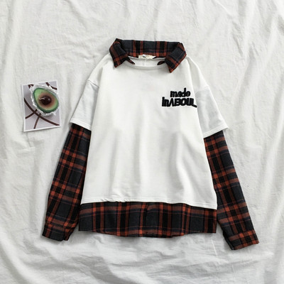 Šiuolaikinė moteriška palaidinė su apykakle ir siuvinėjimu