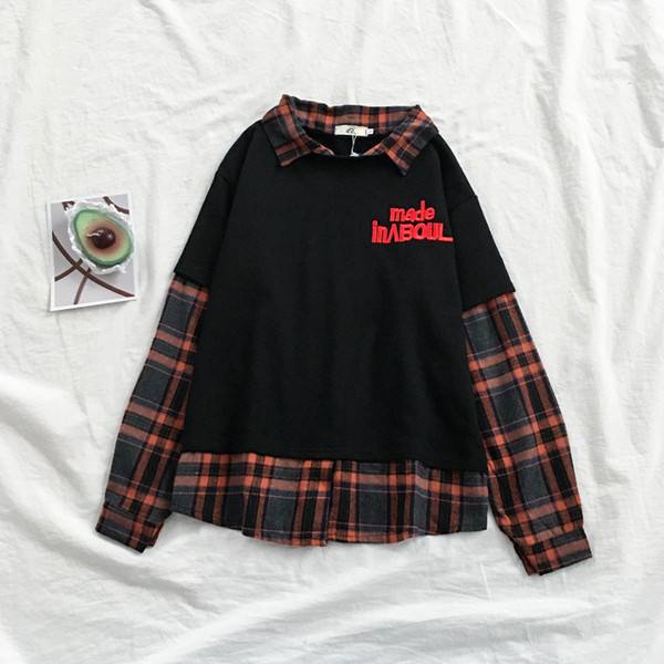 Šiuolaikinė moteriška palaidinė su apykakle ir siuvinėjimu